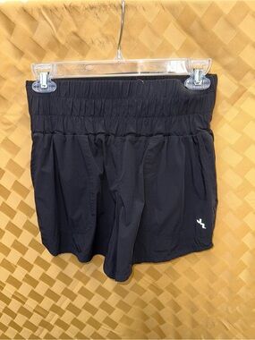 JoyLab Black Athletic High-Waist Elastic Shorts
